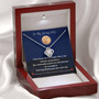 To The Moon And Back - Love Knot Necklace, For My Loving Wife