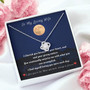 To The Moon And Back - Love Knot Necklace, For My Loving Wife