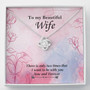 White Gold Love Knot Necklace To Your Beautiful Wife
