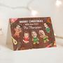 Christmas Cards Personalized, Funny Photo Card, Funny Family Folded Card
