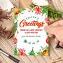 Family Holiday Card, Christmas Cards Personalized, Family Names Card