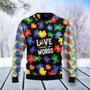 Autism Love Ugly Christmas Sweater