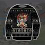 Avatar Print Knitting Pattern Ugly Christmas Sweater