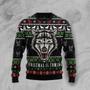 Awesome Wolf Ugly Christmas Sweater