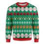 Baseball Pattern Santa Claus Ugly Christmas Sweater