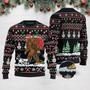 Bigfoot French Bulldog Ugly Christmas Sweater