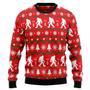 Bigfoot red Ugly Christmas Sweater, Jumper for men and women