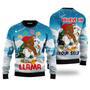 Bigfoot Riding Llama Ugly Christmas Sweater, Jumper for Men & Women