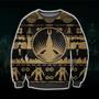 Bioshock Print Knitting Pattern Ugly Christmas Sweater