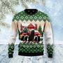 Black Cat Let It Snow Ugly Meowy Christmas Sweater for men and women