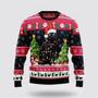 Black Cat Light Ugly Christmas Sweater, Jumper – Cat Lover Christmas Sweater