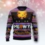 Black Cat Meowy Halloween Ugly Christmas Sweater