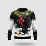 Black Cat Mirror Ugly Christmas Sweater, Jumper – Cat Lover Christmas Sweater