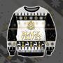 Black Velvet Knitting Pattern Print Ugly Christmas Sweater