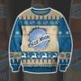 Blue Moon Knitting Pattern Print Ugly Christmas Sweater