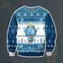 Bombay Sapphire Knitting Pattern Print Ugly Christmas Sweater