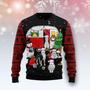 Camping Car And Siberian Husk Ugly Christmas Sweater