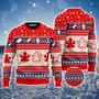 Canada Maple Leaf Ugly Christmas Sweater, Jumper, Christmas Pattern Ugly Sweater