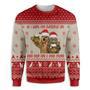 Cat All I Want For Christmas Are Good Beer And A Good Friend Ugly Christmas Sweater