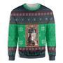 Cat Christmas Snow Window Ugly Christmas Sweater