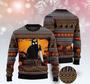 Cat What Murderous Black Cat With Knife Ugly Christmas Sweater