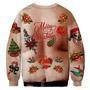 Chest Hair Belly Ugly Christmas Sweater