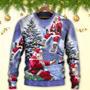 Christmas Santa Claus Story Night Christmas Is Coming Art Style Ugly Christmas Sweater