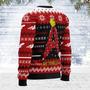 Christmas Sweater Star Trek The Halls Red