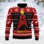 Christmas Sweater Star Trek The Halls Red