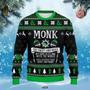 Classes monk Ugly Christmas sweater for men and women, Christmas sweatshirt