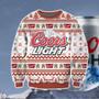 Coors Light Knitting Pattern Print Ugly Christmas Sweater