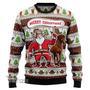 Cowboy Santa Claus Ugly Christmas Sweater