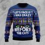 Crazy Cat Ugly Christmas Sweater