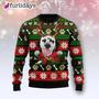 Dalmatian Funny Dog Reindeer Ugly Christmas Sweater, Jumper