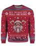 Deck The Halls With Skulls And Bodies Ugly Christmas Sweater