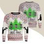 Disc Golf Ugly Christmas Sweater, Jumper, Disc Golf Merry Discmas Christmas Ugly