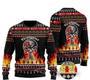 Firefighter First In Last Out Ugly Christmas Sweater