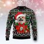 Funny Dog In The Gift Box Ugly Christmas Sweater