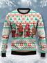 Funny Santa Print Casual – Ugly Sweater Christmas