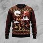 German Shepherd Dog Reindeers Car Ugly Christmas Sweater