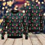 Gnomes With Boho Rainbow Pattern Ugly Christmas Sweater For Men & Women