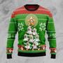 Golden Retriever Pine Ugly Christmas Sweater