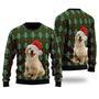 Golden Retriever Puppy Wears Santa Hat Ugly Christmas Sweater For Men & Women