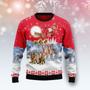 Golden Retriever Santa Claus Ugly Christmas Sweater