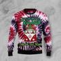 Goldendoodle Tie Dye Ugly Christmas Sweater