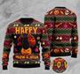 Halloween Happy Cat Ugly Christmas Sweater For Men & Women