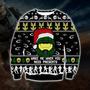 Halo Knitting Pattern Print Ugly Christmas Sweater