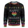 Happy Holigays LGBT Ugly Christmas Sweater