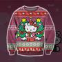 Hello Kitty Print Ugly Christmas Sweater