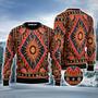 Hippie Style Ugly Sweater, Sun & Moon Ugly Sweater For Men & Women